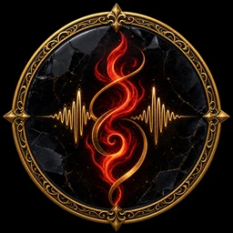 Medaglione onde sonore e labbra